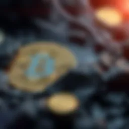 Illustration depicting the concept of sharding in cryptocurrency