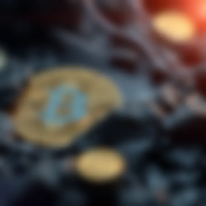 Illustration depicting the concept of sharding in cryptocurrency