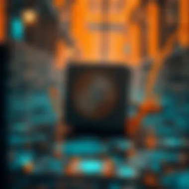 Futuristic illustration of the impact of sharding on data processing