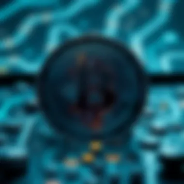 Conceptual representation of blockchain technology