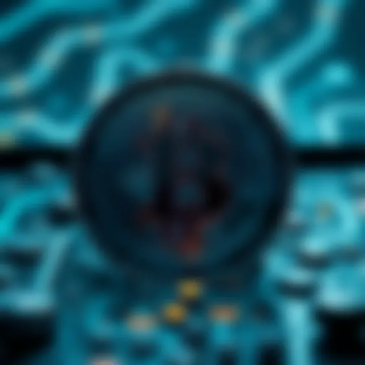 Conceptual representation of blockchain technology