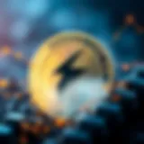 Conceptual depiction of ThunderCore coin in blockchain ecosystem