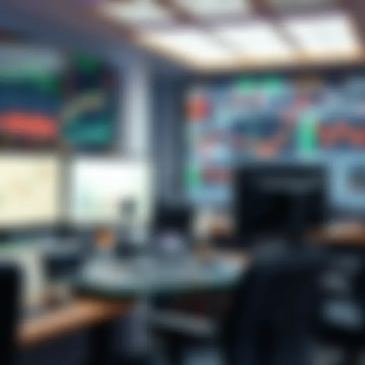 Overview of a trading desk environment with technology