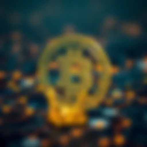 Conceptual representation of transaction IDs in blockchain technology