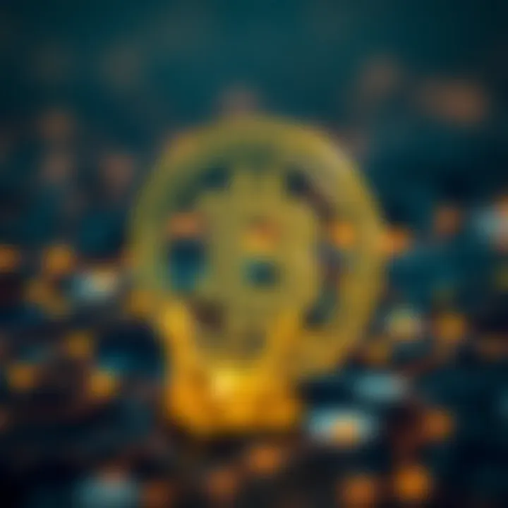 Conceptual representation of transaction IDs in blockchain technology