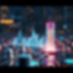 Conceptual illustration of a blockchain ecosystem