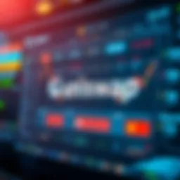 Visual representation of Uniswap's decentralized exchange interface