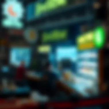 A vibrant marketplace showcasing digital collectibles